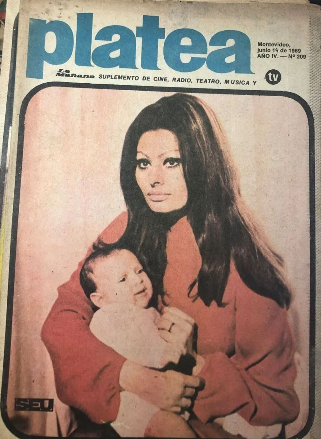 PLATEA (UR) magazine side cover Issue 209   1969