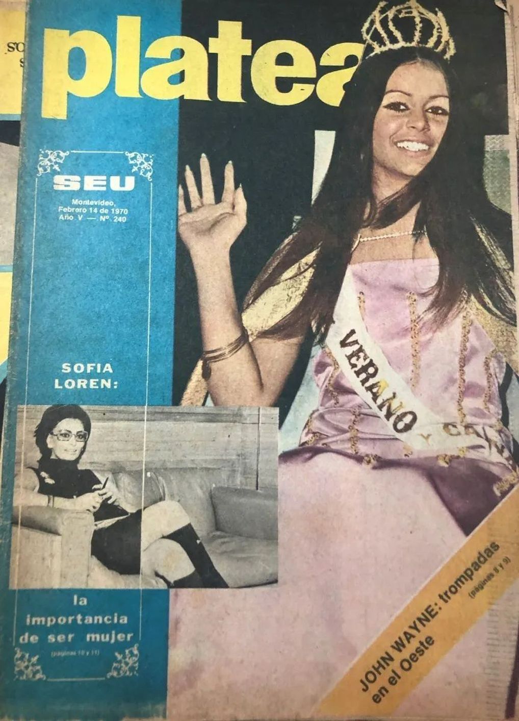 PLATEA (UR) magazine side cover Issue 240   1970