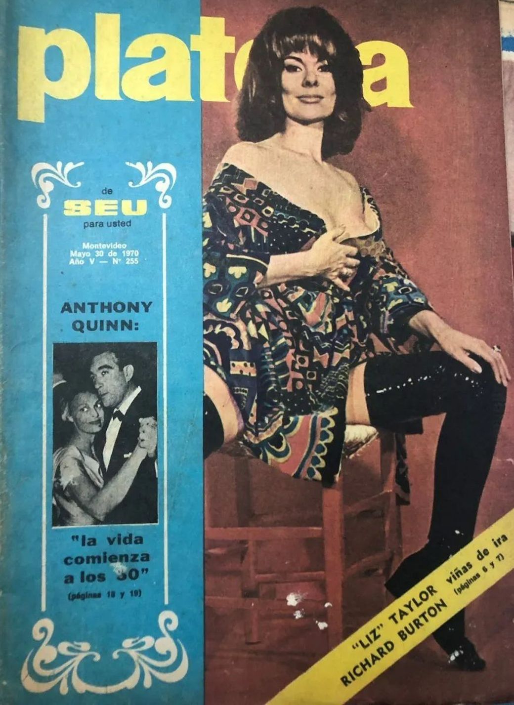PLATEA (UR) magazine side cover Issue 255   1970