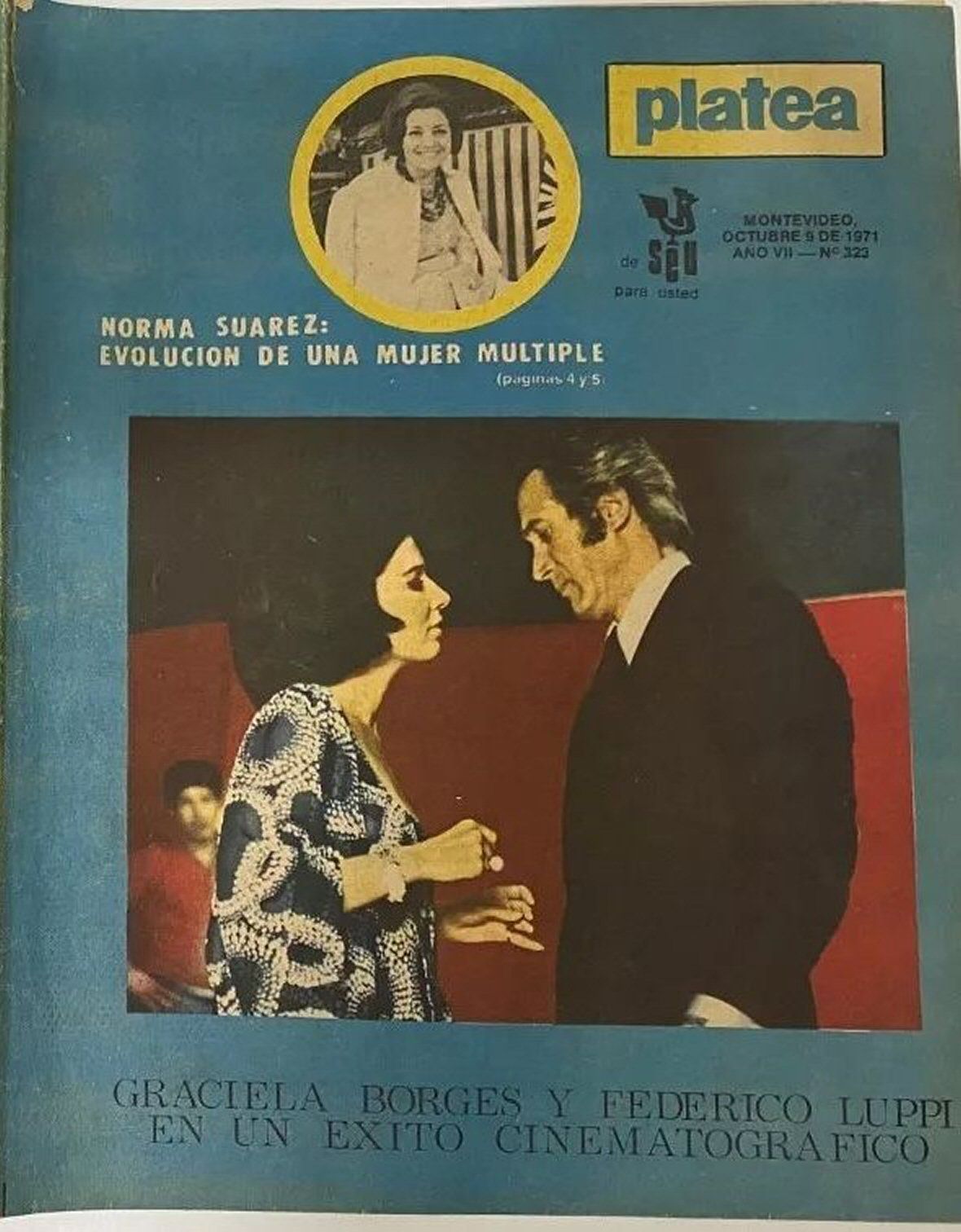 PLATEA (UR) magazine side cover Issue 323  October 1971
