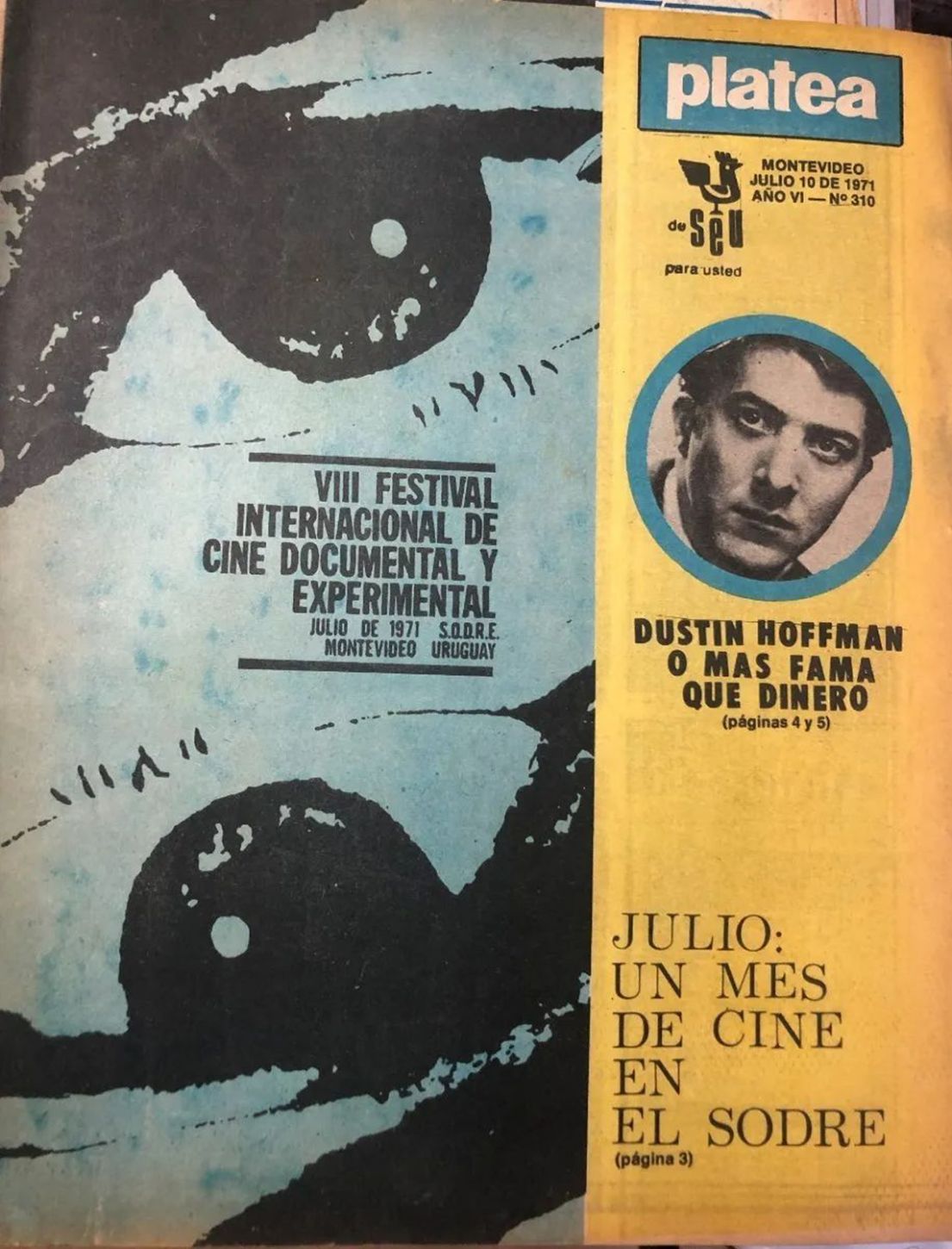 PLATEA (UR) magazine side cover Issue 310   1971