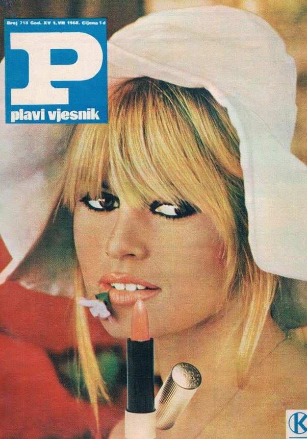 PLAVI VJESNIK magazine side cover Issue 718 1 July 1968