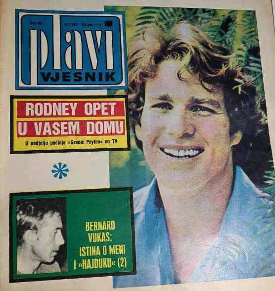 PLAVI VJESNIK magazine side cover Issue 902 10 January 1972