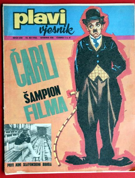 PLAVI VJESNIK magazine side cover Issue 638 15 December 1966