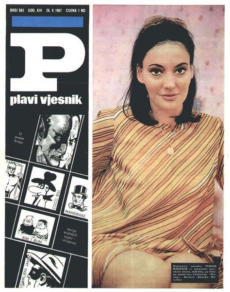 PLAVI VJESNIK magazine side cover Issue 683 26 October 1967