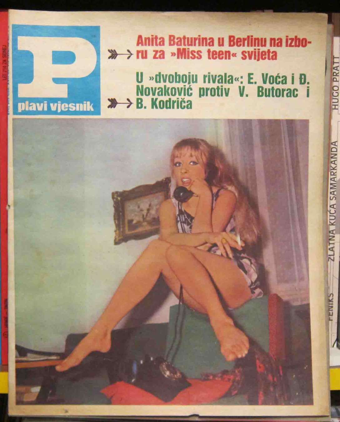 PLAVI VJESNIK magazine side cover Issue 825  