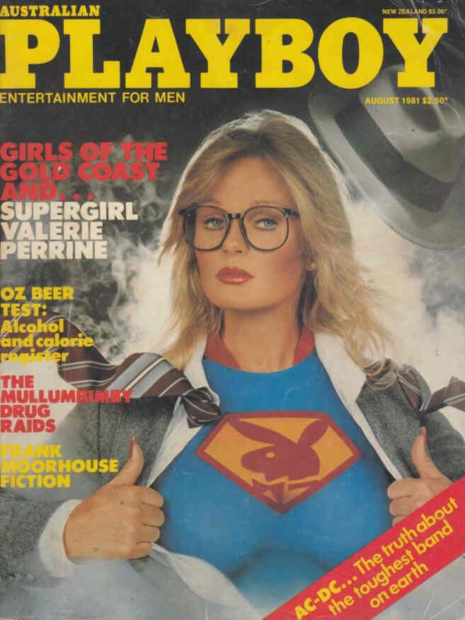 PLAYBOY (Australia) magazine side cover  August 1981