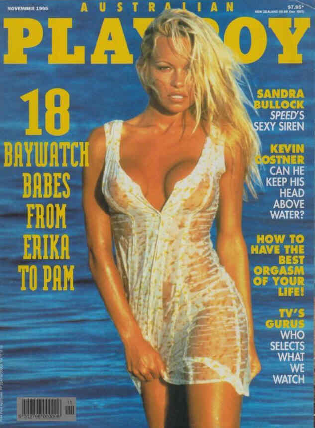 PLAYBOY (Australia) magazine side cover  November 1995