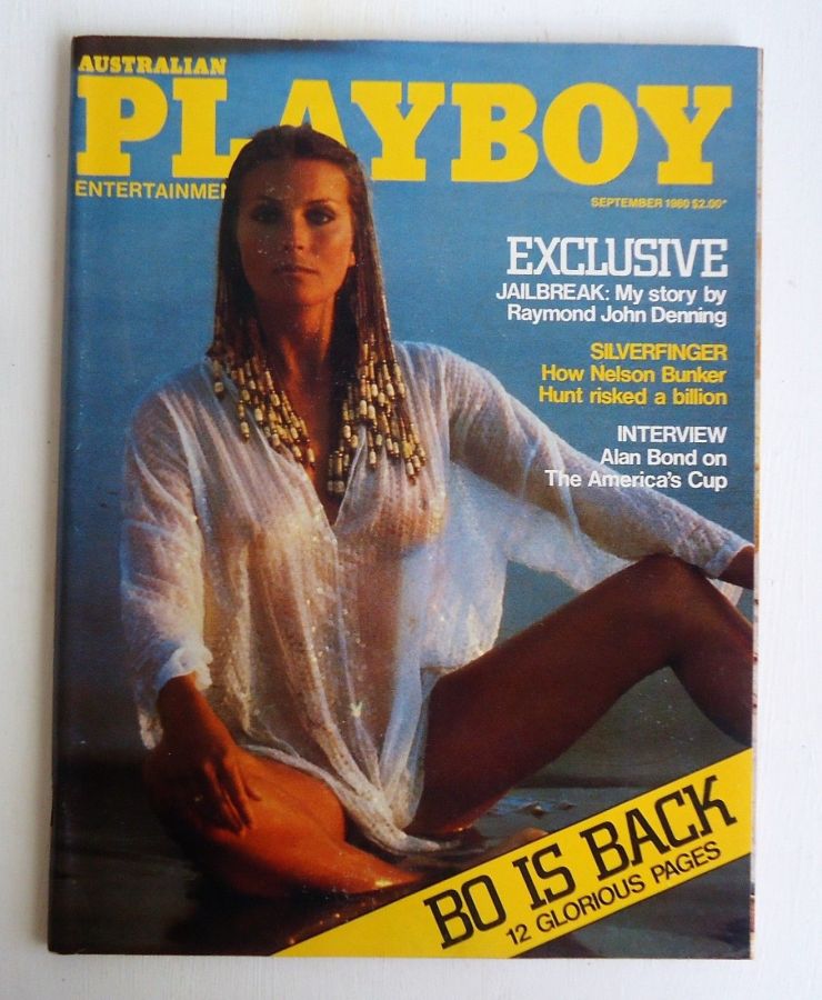 PLAYBOY (Australia) magazine side cover  September 1980