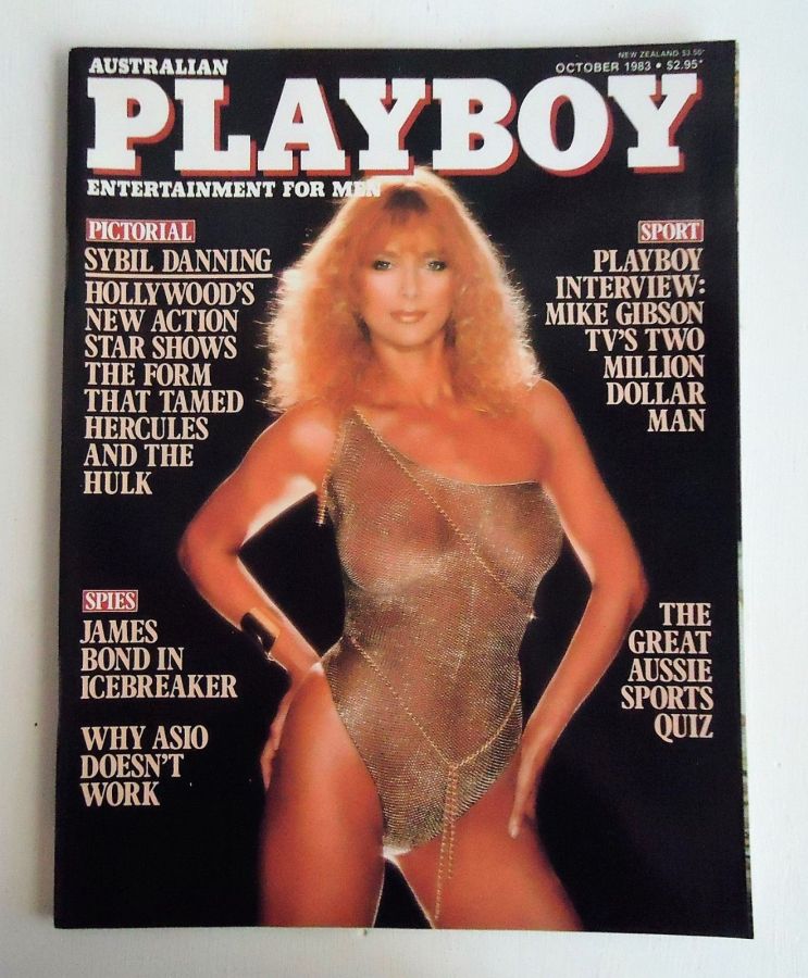 PLAYBOY (Australia) magazine side cover  October 1983