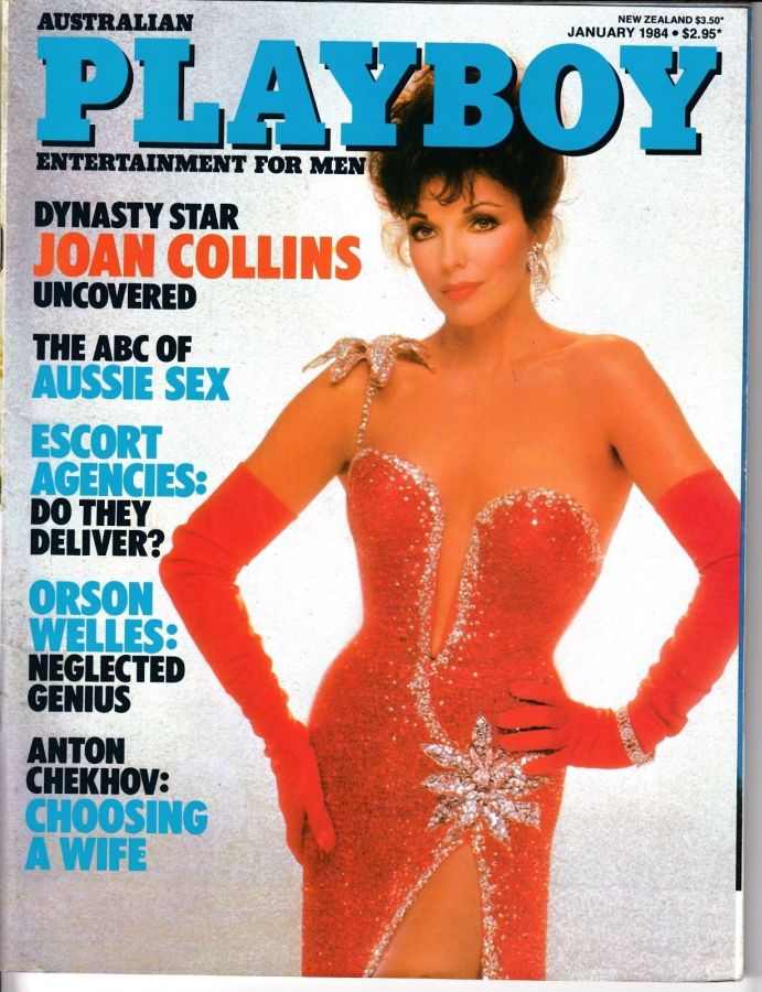 PLAYBOY (Australia) magazine side cover  January 1984