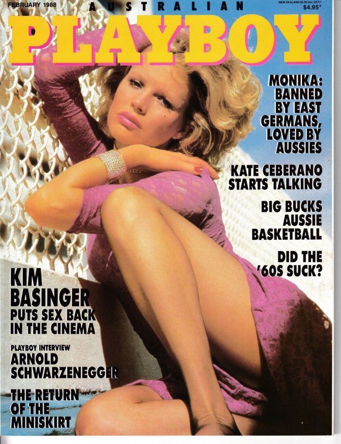 PLAYBOY (Australia) magazine side cover  February 1988