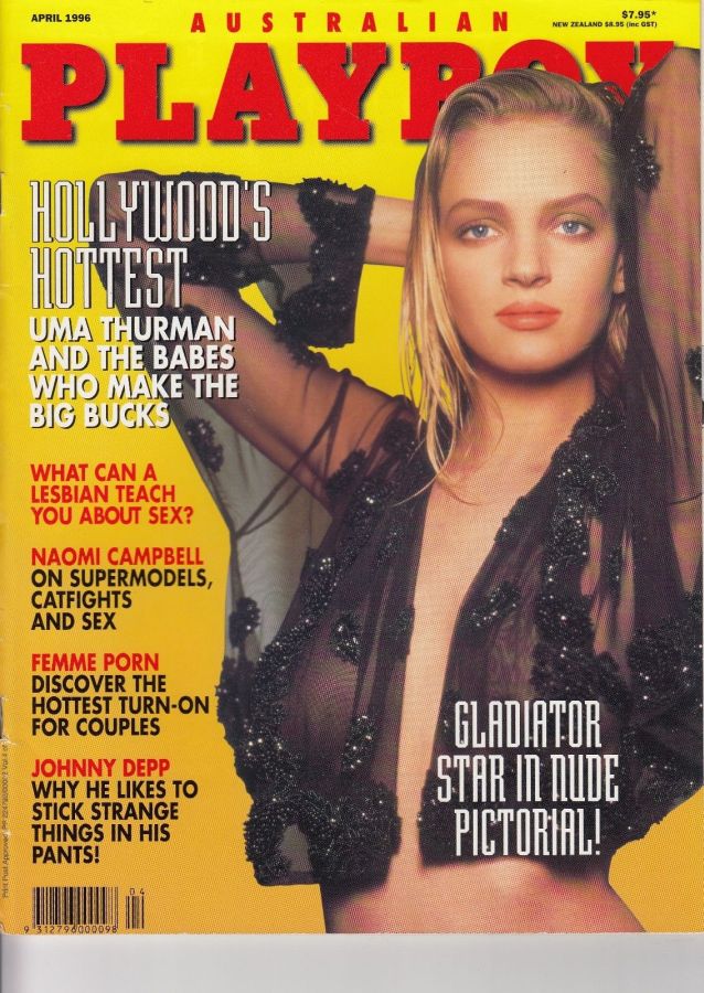 PLAYBOY (Australia) magazine side cover  April 1996