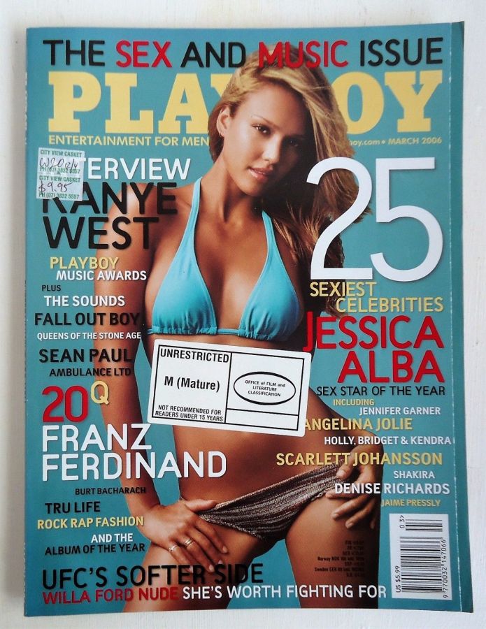 PLAYBOY (Australia) magazine side cover  March 2006