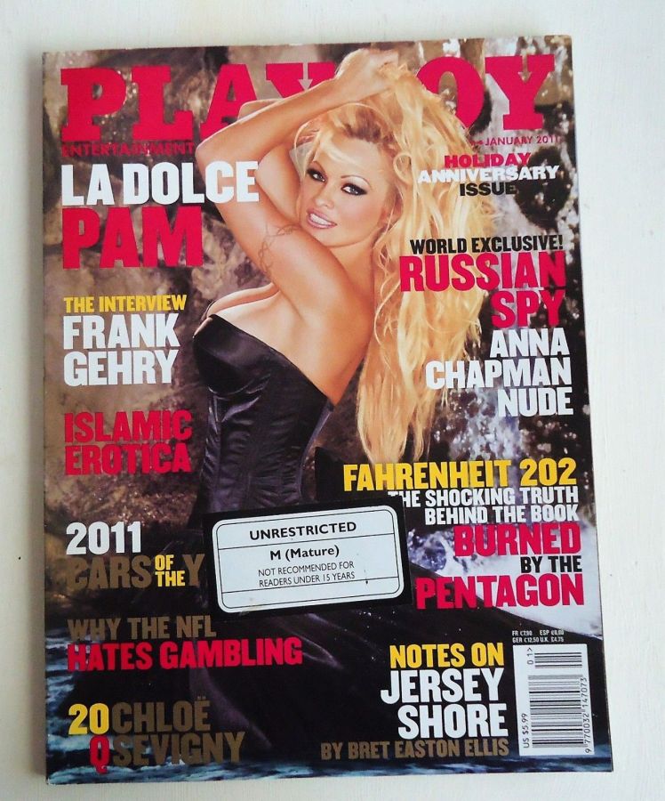 PLAYBOY (Australia) magazine side cover  January 2011