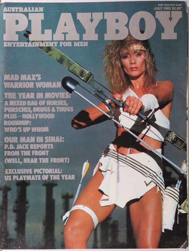 PLAYBOY (Australia) magazine side cover  July 1982