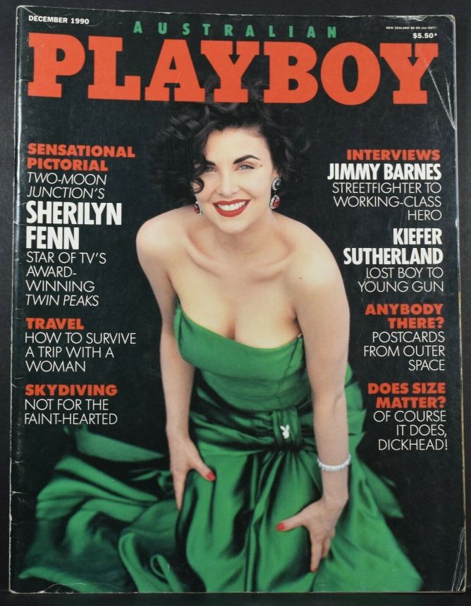 PLAYBOY (Australia) magazine side cover  December 1990