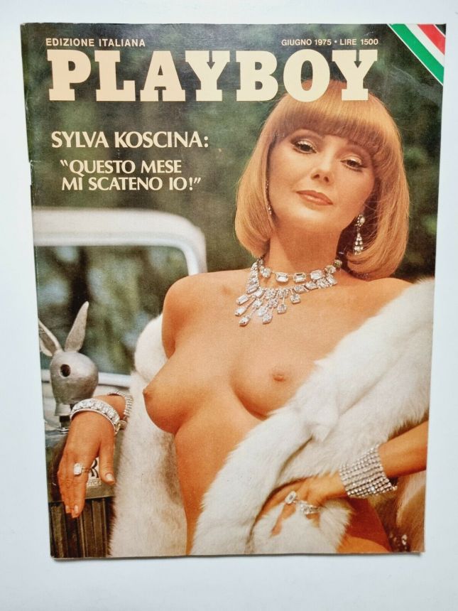 PLAYBOY (It) magazine side cover  June 1975