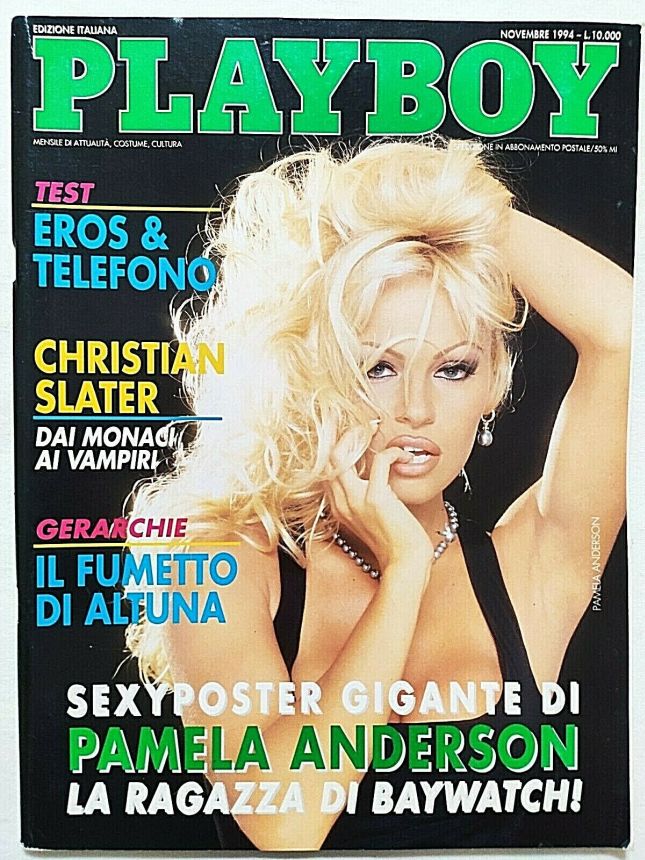 PLAYBOY (It) magazine side cover  November 1994