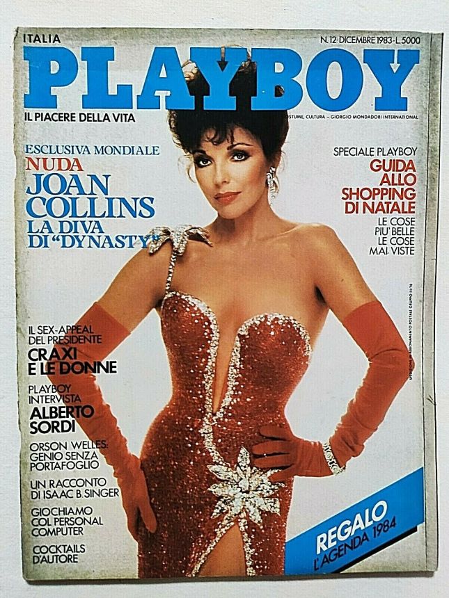 PLAYBOY (It) magazine side cover  December 2013