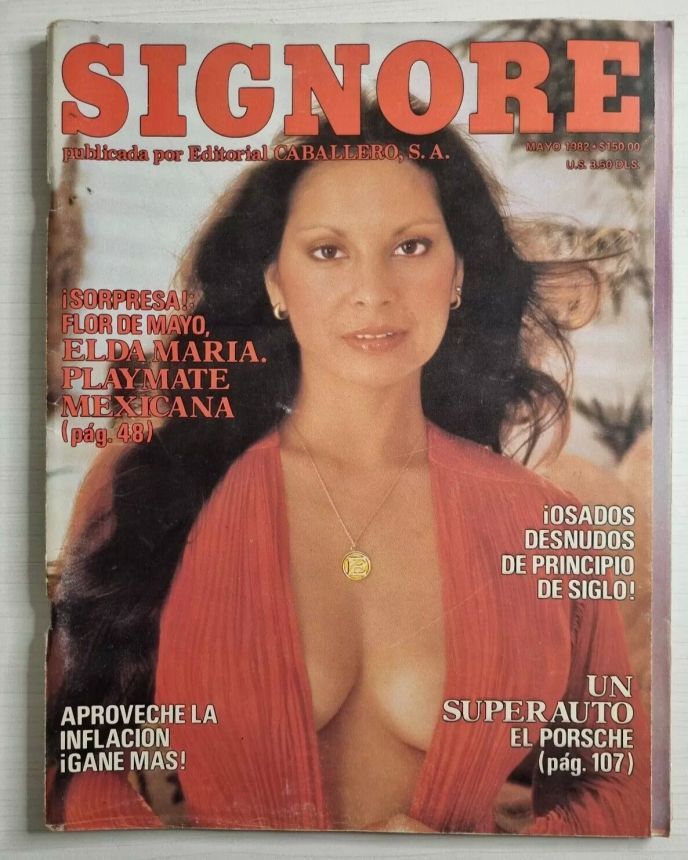 PLAYBOY (MEXICO) magazine side cover  May 1982