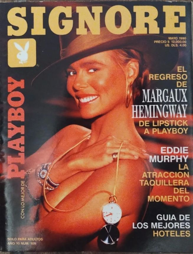 PLAYBOY (MEXICO) magazine side cover  May 1990
