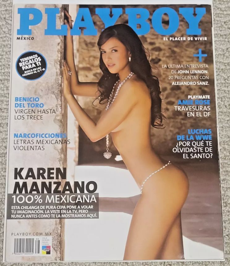 PLAYBOY (MEXICO) magazine side cover  December 2009