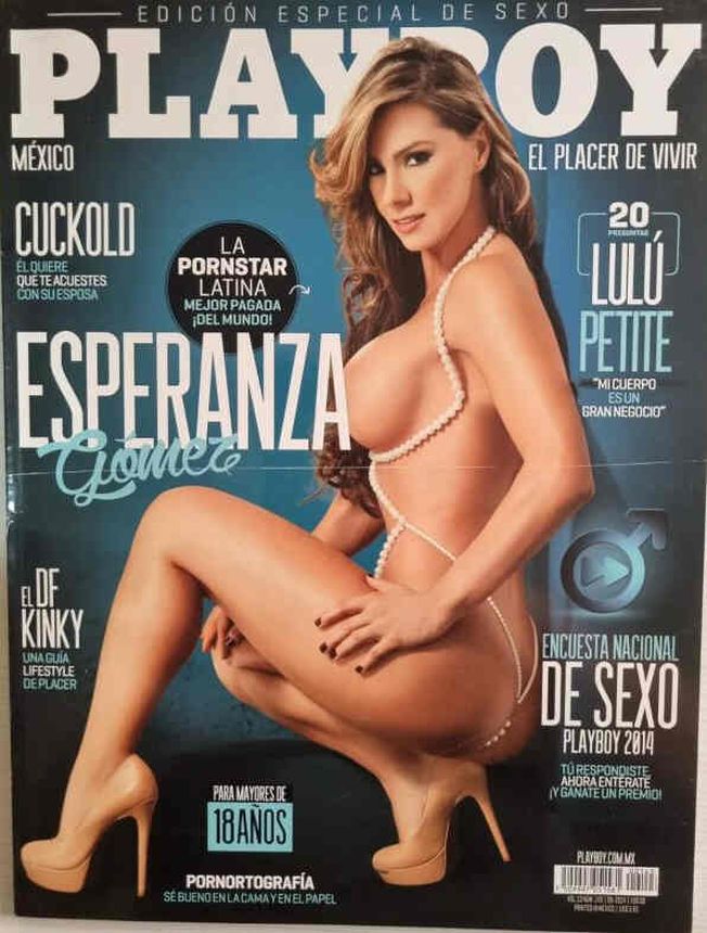 PLAYBOY (MEXICO) magazine side cover  September 2014