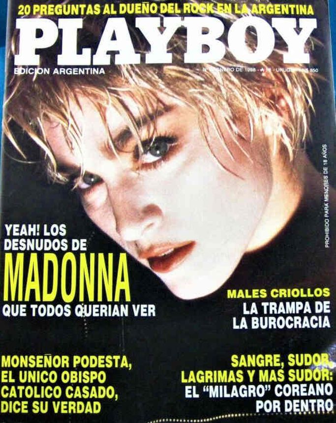 PLAYBOY ARGENTINA magazine side cover  January 1988