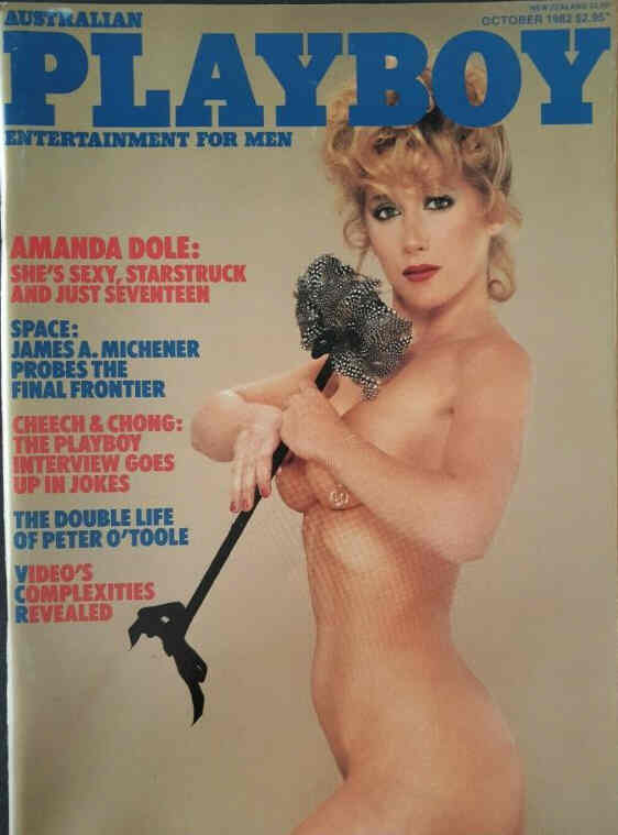 PLAYBOY (Australia) magazine side cover  October 1982