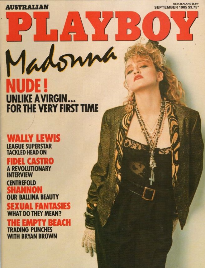 PLAYBOY (Australia) magazine side cover  September 1985