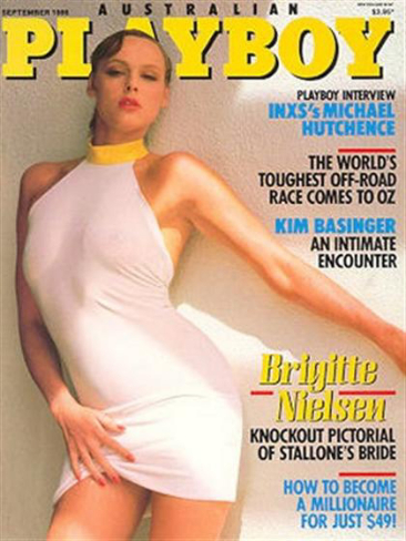 PLAYBOY (Australia) magazine side cover  September 1986