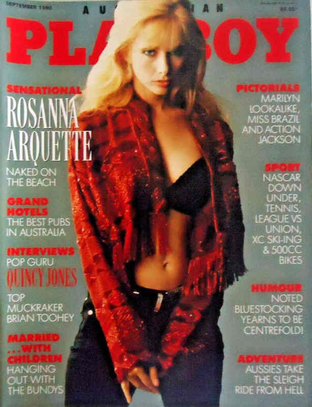 PLAYBOY (Australia) magazine side cover  September 1990