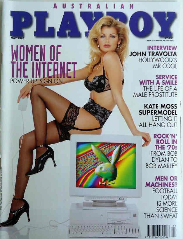 PLAYBOY (Australia) magazine side cover  May 1996