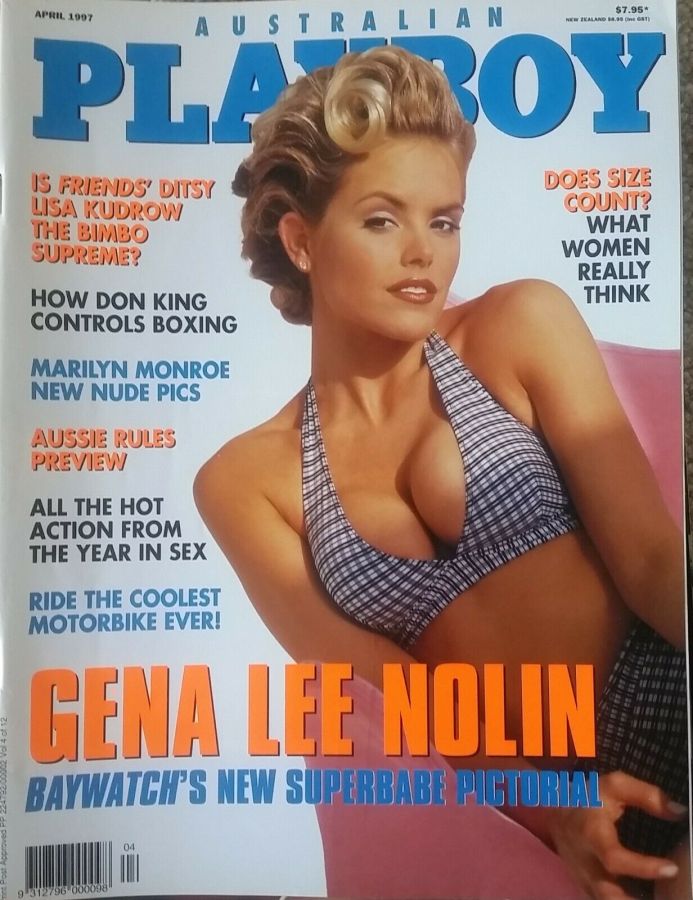 PLAYBOY (Australia) magazine side cover  April 1997