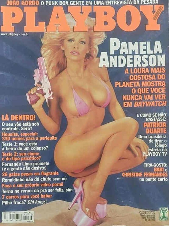 PLAYBOY (BR) magazine side cover  October 2001