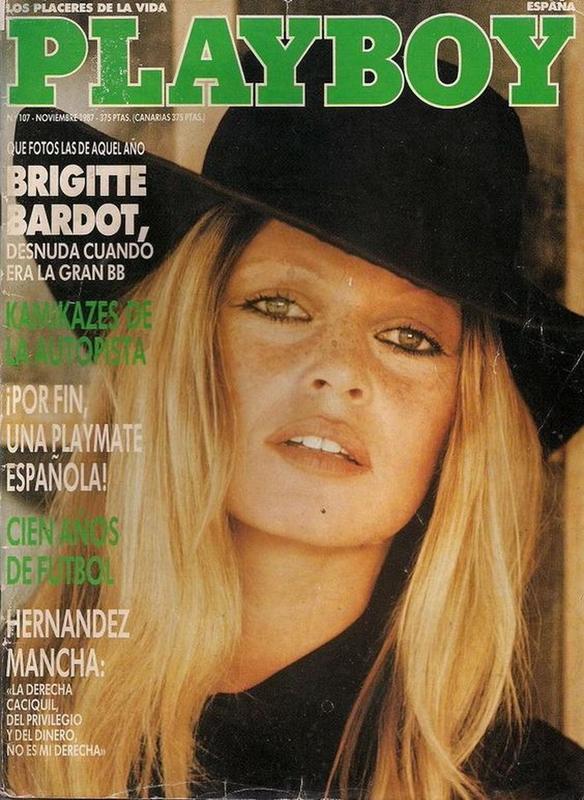 PLAYBOY (SP) magazine side cover Issue 107  November 1987