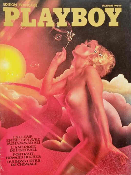 PLAYBOY (FR) magazine side cover  December 1975