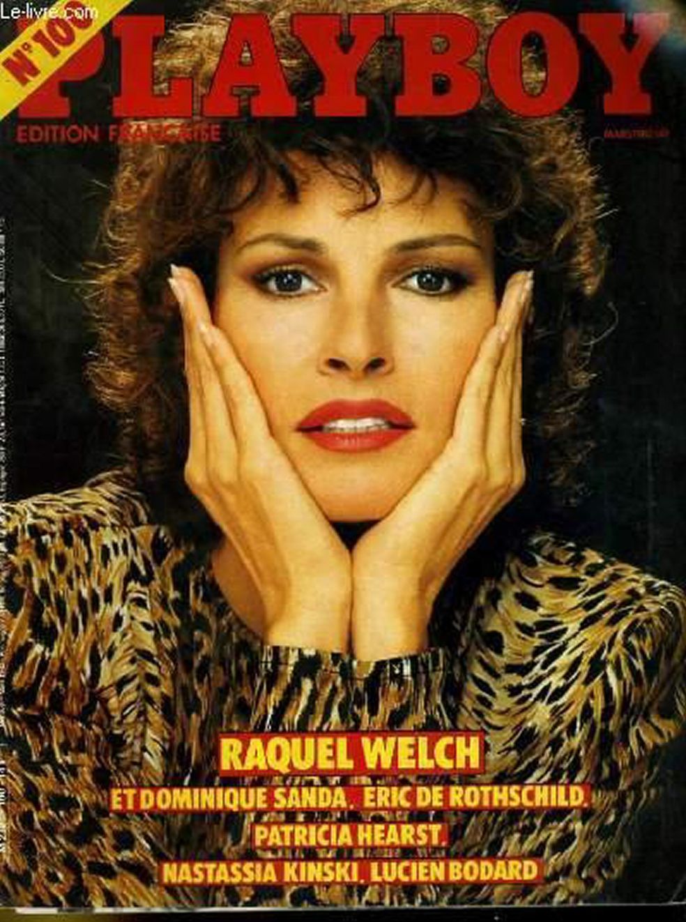 PLAYBOY (FR) magazine side cover Issue 100  March 1982