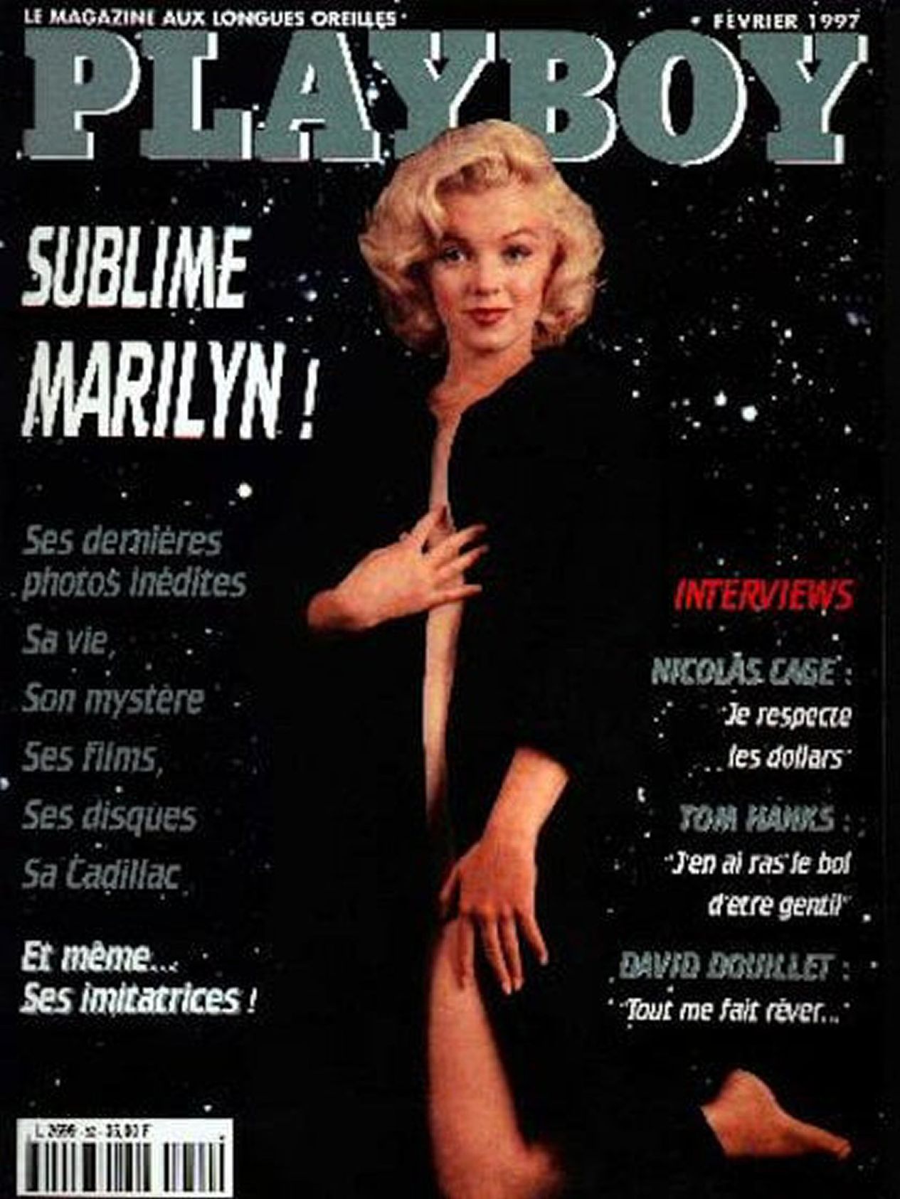 PLAYBOY (FR) magazine side cover  February 1997