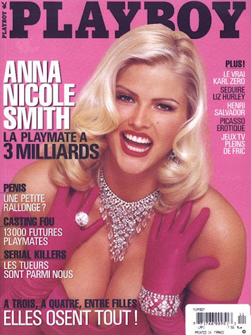 PLAYBOY (FR) magazine side cover  March 2001