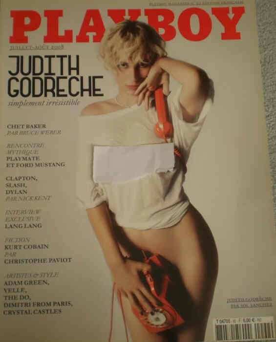 PLAYBOY (FR) magazine side cover Issue 92  July/August 2008