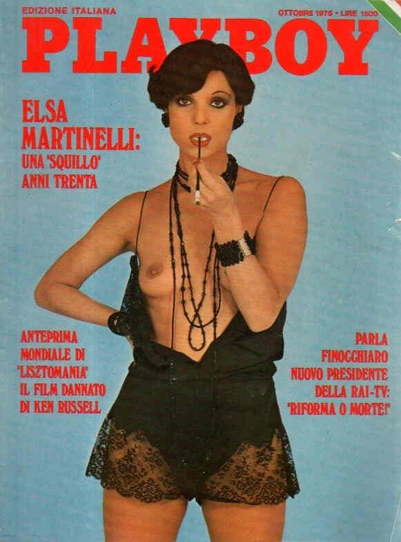 PLAYBOY (It) magazine side cover October 1975
