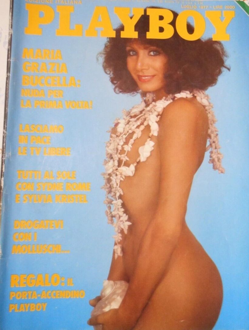 PLAYBOY (It) magazine side cover  July 1977