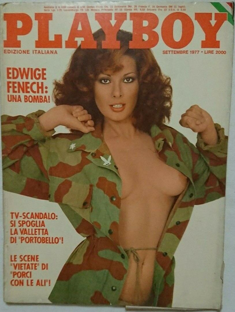 PLAYBOY (It) magazine side cover  September 1977
