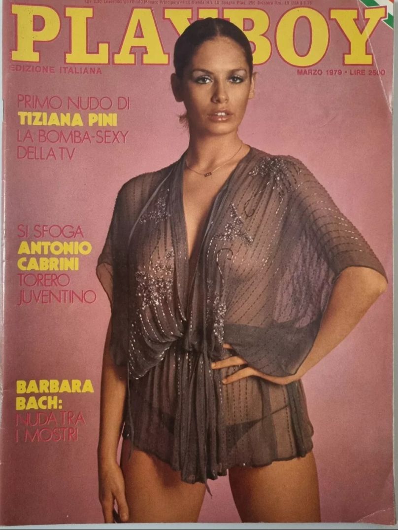 PLAYBOY (It) magazine side cover  March 1979