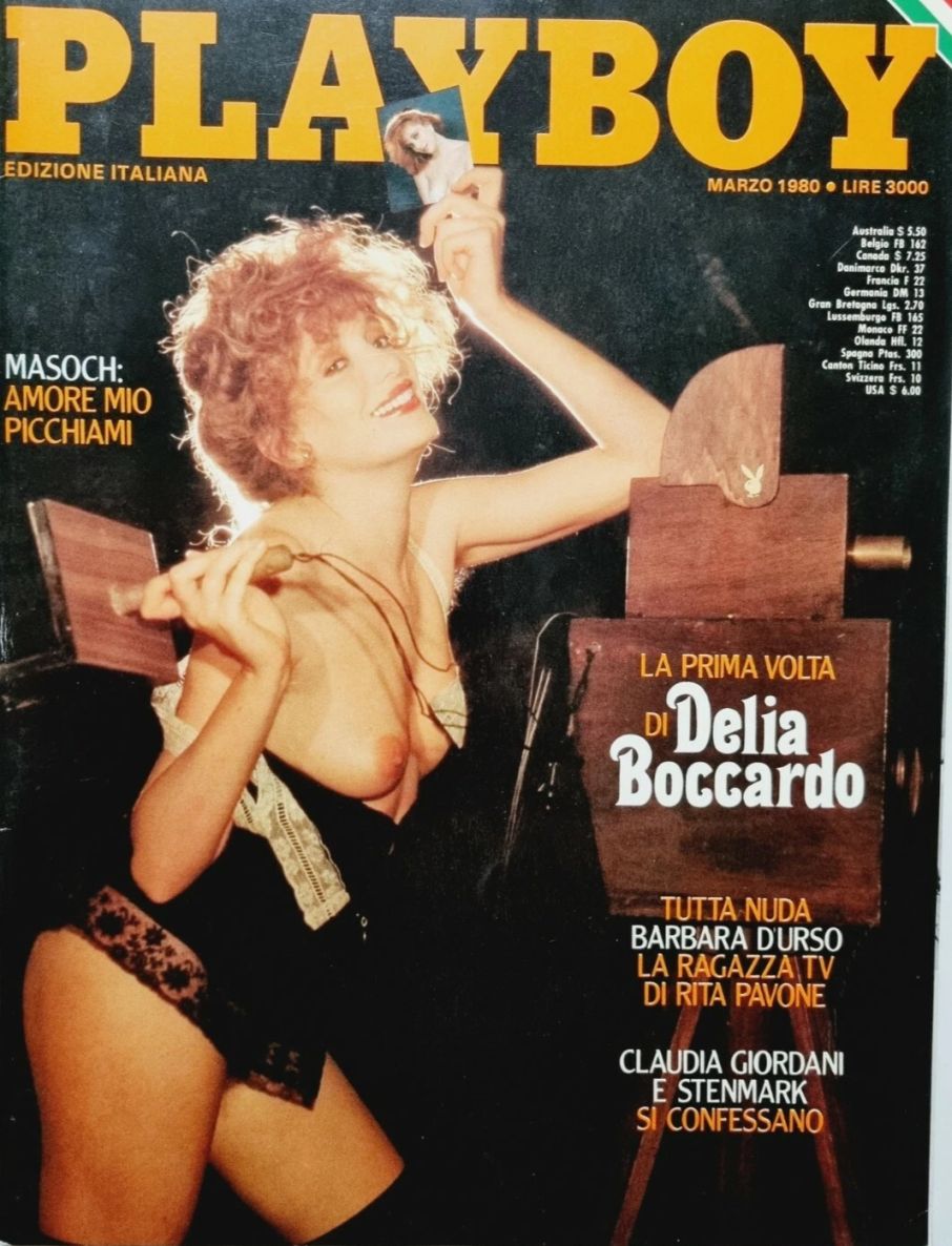 PLAYBOY (It) magazine side cover  March 1980