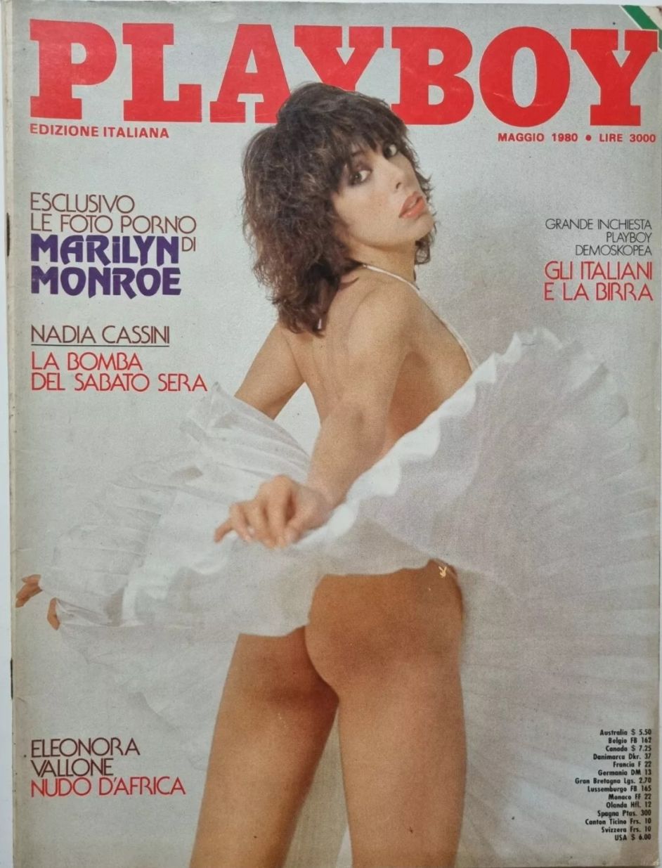 PLAYBOY (It) magazine side cover  May 1980