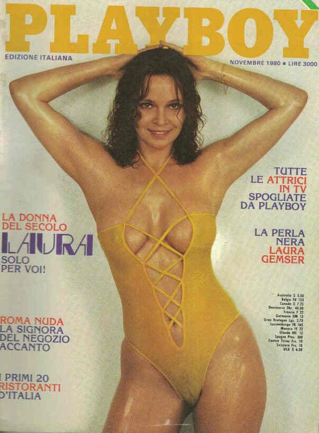 PLAYBOY (It) magazine side cover  November 1980