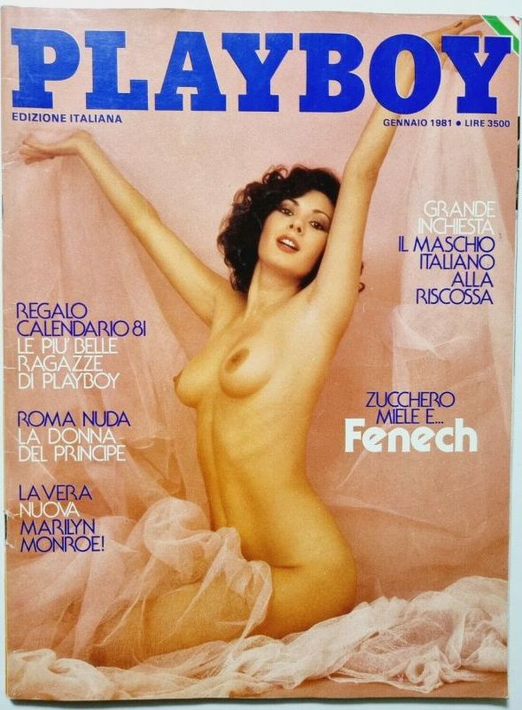 PLAYBOY (It) magazine side cover  January 1981